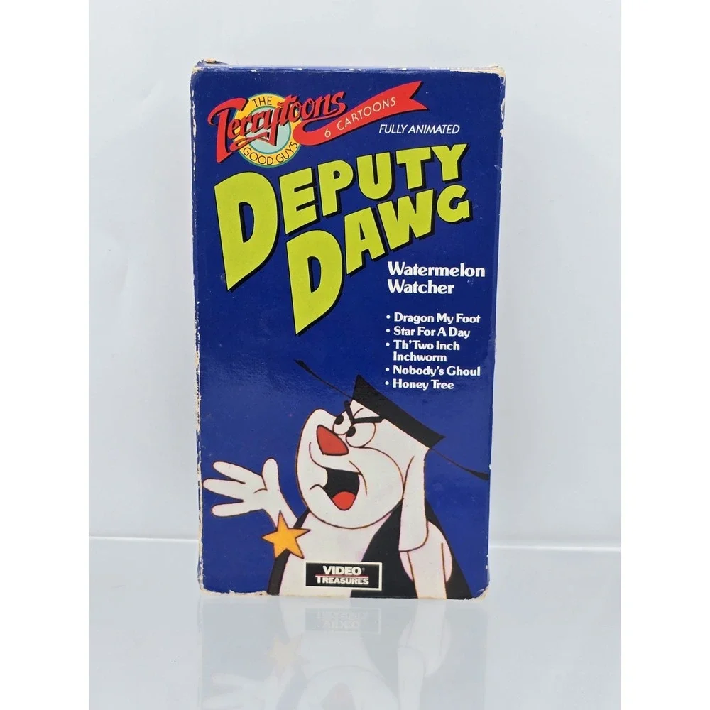 Deputy Dawg Watermelon Watcher Cartoon VHS‎ Tape Terrytoons Treasures 1989 Rare